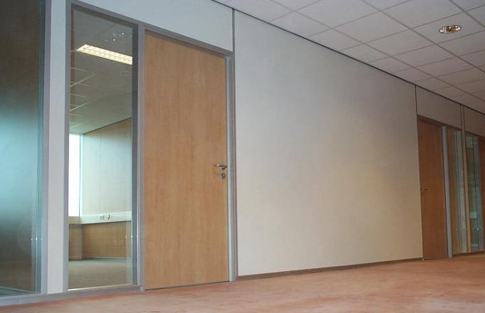 systeemwand met 0 voeg